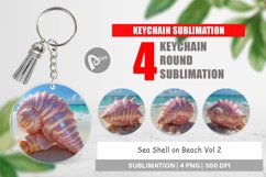 Keychain Beach Shell Product Image 1