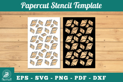 Sea Shell Papercut Stencil SVG Product Image 1