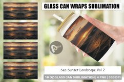 Glass Can Wraps Sea Sunset Landscape Product Image 1