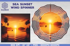 Sunset Wind Spinner Sublimation Design. Wind Spinner PNG Product Image 1