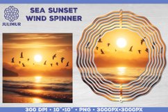 Sunset Wind Spinner Sublimation Design. Wind Spinner PNG Product Image 1