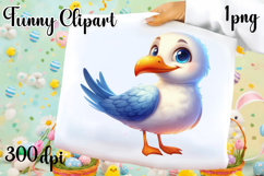 Watercolor Seabirds Clipart| Nautical Birds PNG Product Image 1
