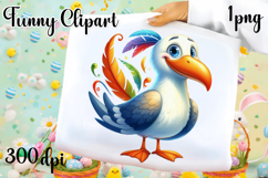 Watercolor Seabirds Clipart| Nautical Birds PNG Product Image 1