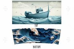 Sea Tumbler Wrap, 40 oz tumbler wrap, Sea Tumbler Wrap, Sea Png