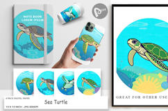 Digital Paper Sea Turtle Product Image 1