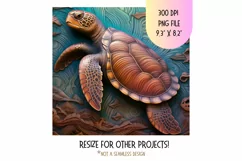 Sea Turtle 3d Tumbler Wrap  3D Tumbler Sublimation Design