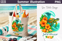 Sea Turtle Summer Bundle | Beach Sublimation Clipart Set Product Image 12