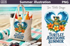 Sea Turtle Summer Bundle | Beach Sublimation Clipart Set Product Image 8