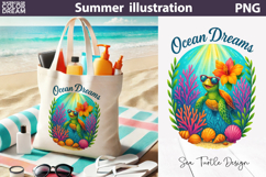 Sea Turtle Summer Bundle | Beach Sublimation Clipart Set Product Image 6