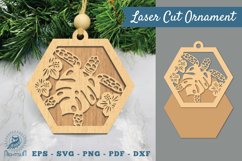 Sea Turtle Laser Cut Ornament SVG Product Image 1