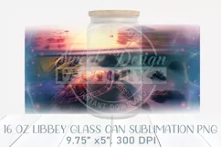 Sea turtle can glass wrap, Ocean libbey can glass design Product Image 2