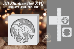 Sea Turtle Papercut Shadow Box Product Image 1