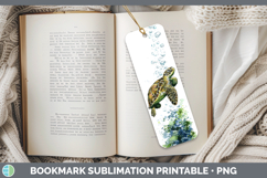 GorgeousSea Turtle Sketch Bookmark design.