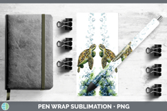GorgeousSea Turtle Sketch Pen Wrap design.