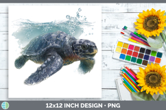 GorgeousSea Turtle Sketch Paper Backgrounds design.