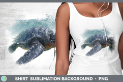 GorgeousSea Turtle Sketch Shirt design.