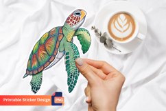 Sea Turtle Sticker, Ocean Life Sticker, Nature Sticker Product Image 1