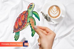 Sea Turtle Sticker, Ocean Life Sticker, Nature Sticker Product Image 1