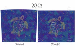 Marine Tumbler Sublimation, Turtle Tumbler Wrap, 20 oz tumbler wrap