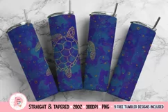 Marine Tumbler Sublimation, Turtle Tumbler Wrap, 20 oz tumbler wrap