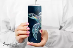 Sea Turtle Tumbler Wrap  Skinny Tumbler Sublimation Design