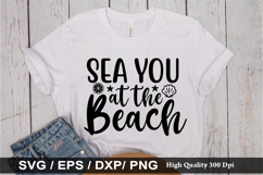 Sea You At The Beach SVG - Beach Design Product Image 1