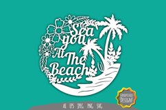 Sea You at The Beach Papercut Product Image 1