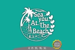 Sea You at The Beach Papercut Product Image 1
