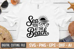 Sea You At The Beach SVG File | Summer SVG | Beach SVG Product Image 2