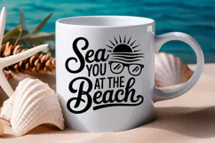 Sea You At The Beach SVG File | Summer SVG | Beach SVG Product Image 1
