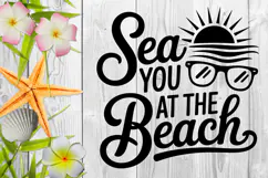Sea You At The Beach SVG File | Summer SVG | Beach SVG Product Image 3