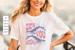 Sea You Soon Ocean SVG T Shirt Design