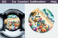 Big Bundle Car Coaster | Round Coaster Sublimation Product Image 10