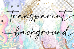 Mermaid Cute Underwater Clipart Product Image 2