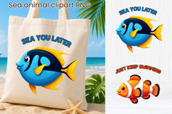 Tropical Fish Clipart PNG Design | Sea Animal Sublimation Product Image 1