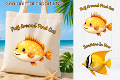 Tropical Fish Clipart PNG Design | Sea Animal Sublimation Product Image 1