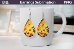 Beach Teardrop Earrings |Sea Ocean Teardrop Earrings Product Image 1