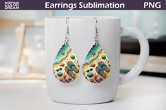 Beach Teardrop Earrings |Sea Ocean Teardrop Earrings Product Image 1