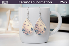 Beach Teardrop Earrings |Sea Ocean Teardrop Earrings Product Image 1