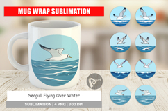 Mug Wrap Flying Seagull Product Image 1