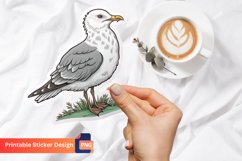 Seagull Sticker, Bird Sticker, Coastal Sticker, Ocean Life Product Image 1
