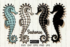 Seahorse SVG, Ocean SVG, Seahorse Cut File, Beach Summer Product Image 1