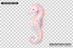 floral seahorse png, seahorse clipart png, coastal clipart png, hand drawn seahorse, summer seahorse png, ocean animal clipart, marine life png, underwater clipart, seahorse sublimation, seaside clipart png