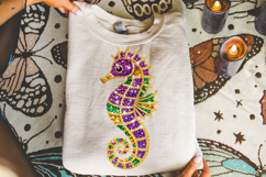 Mardi Gras PNG Seahorse, Fleur De Lis PNG, Fat Tuesday PNG Product Image 3