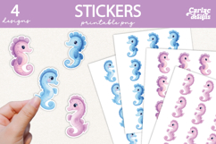 Seahorse Printable Stickers