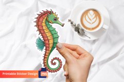 Seahorse Sticker, Sea Animal Sticker, Ocean Life Sticker Product Image 1