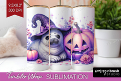 Seal Halloween Tumbler Wrap Coquette Tumbler PNG Sublimation Product Image 1