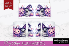 Seal Halloween Mug Wrap Coquette Mug PNG Sublimation Product Image 1