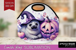 Seal Halloween Lunch Bag Coquette Lunch Bug PNG Sublimation Product Image 1