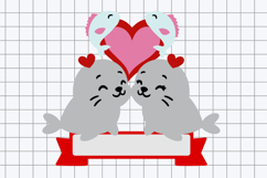 Seal Love topper 3D SVG Product Image 2